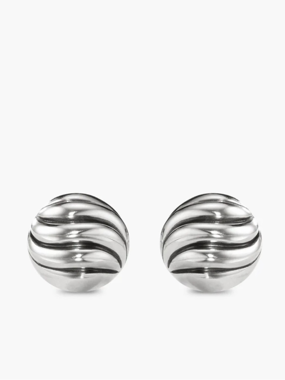 Sculpted Cable stud earrings
